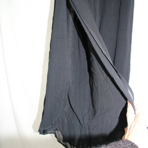 Tadashi Pants Women's US 6 Rayon Black Wide Leg Lace Overlay Pants Dressy - Picture 4 of 14